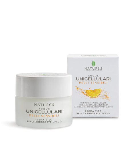 Crema Viso per Pelli Sensibili SPF 20 - Acque Unicellulari con Clement Crema Viso per Pelli Sensibili SPF 20 - Acque Unicellulari con Clement