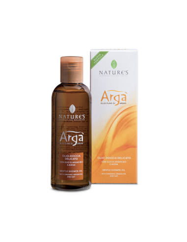 Argà Olio-Doccia Delicato con Olio di Argan Bio - 250ml | Bioessenza.i