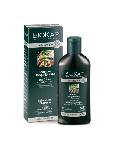 Shampoo Riequilibrante BioKap Bellezza Bio - Contro l'Eccesso di Sebo