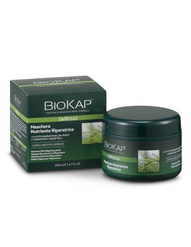 BioKap® Maschera Nutriente Riparatrice | Trattamento per Capelli Secch