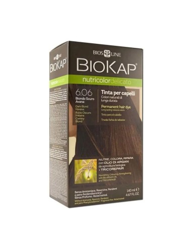 Biokap Nutricolor Delicato 6.06 Biondo Scuro Avana - Tinta per capelli