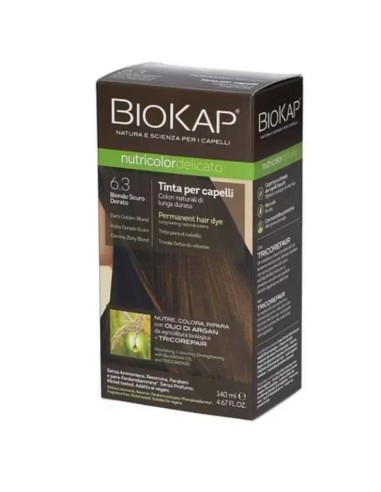 Tinta per Capelli 6.3 - Biondo Scuro Dorato - Biokap Nutricolor