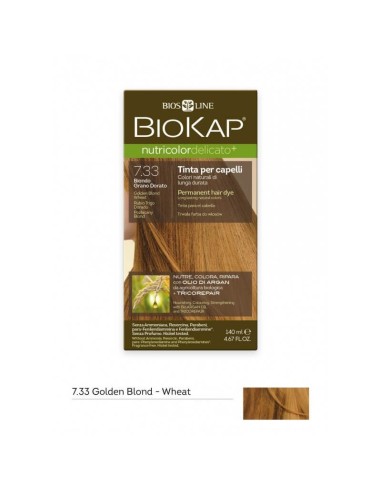 Tinta per Capelli 7.33 - Biondo Grano Dorato - Biokap Nutricolor Delic