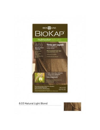 Biokap Nutricolor Delicato 8.03 Biondo Chiaro Naturale - Tinta