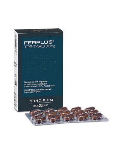 FerPlus Tre-Tard 30 mg - Integratore di Ferro a Rilascio Graduale