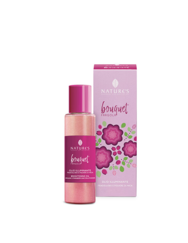 Olio Illuminante Bouquet Fragola | Multiuso Bio per Viso, Corpo