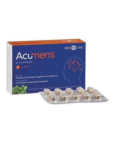 Acumens - Integratore Cognitivo con Bacopa e Ashwagandha - 30 Compress