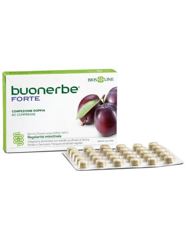 BIOSLINE BUONERBE FORTE - 60 Compresse | Regolarità Intestinale Natura