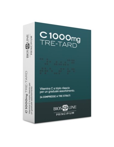 C1000 mg Tre-Tard – Integratore di Vitamina C con Rilascio Graduale