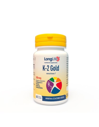 K-2 Gold 100mcg – Integratore di Vitamina K2 Naturale per le tue ossa