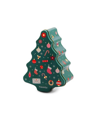 Cofanetto Regalo Stella d’Inverno – Latta Albero di Natale con Tisana