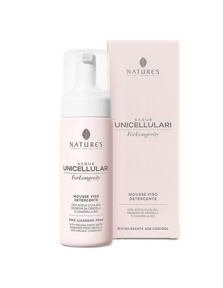 Mousse Detergente Viso Nature’s | Acque Unicellulari – Delicata e Toni