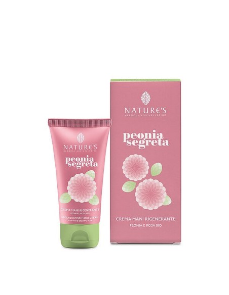Crema Mani Peonia Segreta – Nature’s | Idratante e Profumata