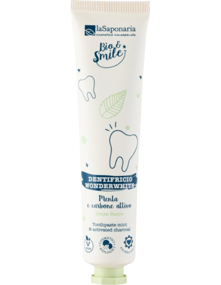 Dentifricio Menta e Carbone Attivo La Saponaria | Dentifricio Naturale