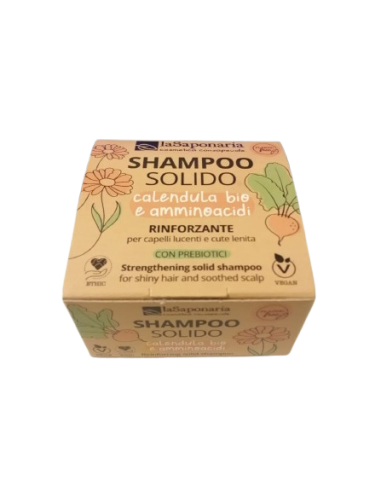 Shampoo Solido Calendula e Amminoacidi La Saponaria | Shampoo Bio Deli