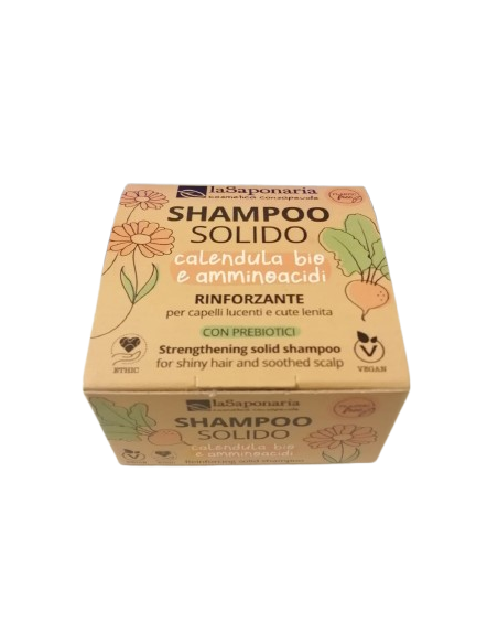 Shampoo Solido Calendula e Amminoacidi La Saponaria | Shampoo Bio Deli